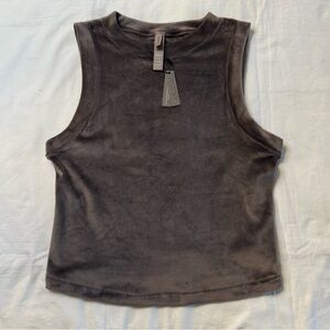 Skims Velour crop Top NWT
